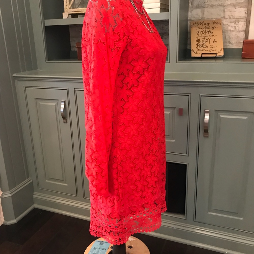 Laundry red lace dress size 6 - Picture 2 of 7